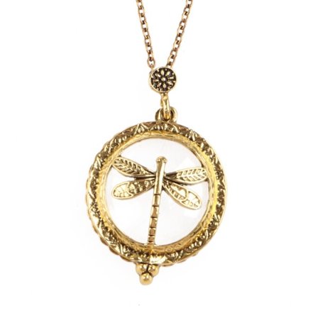 Spesiell Design Halskjede Forstørrelsesglass Vintage Kjede Forstørrelsesglass Halskjede Anheng Bestemor Gave Metall Antikk Gave