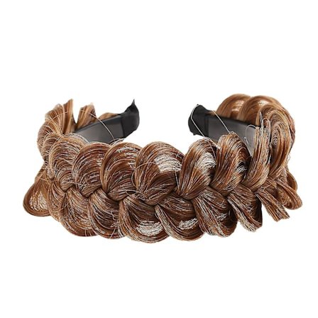 Syntetisk Hår Flettet Hårbøyle Flettet Hår Bøyle Klassisk Tykk Bred Flettet Bryllup Luftige Fletter Parykk Kvinner Jente Skjønnhetstilbehør Wyelv