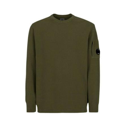 C.p. Company Round-neck Strik Grøn, Herre Strik