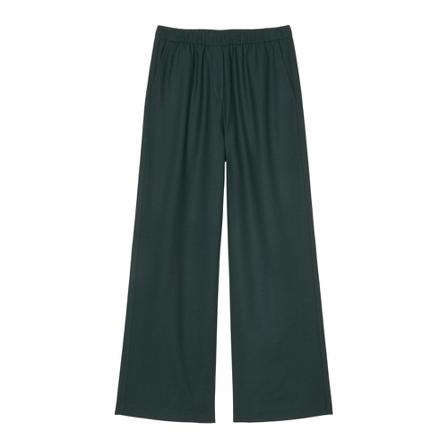 Marc O'Polo Wide Bukser in a tracksuit bottom style Grøn, Dame Bukser