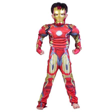 Iron Man Maskeraddräkt Halloween Röd 116