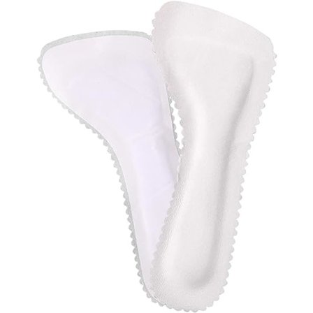 1 par (hvid) selvklæbende skridsikre indlægssåler, sandaler høje hæle sneakers komfortable indlægssåler indlægssåler, latex svampe puder til kvinder