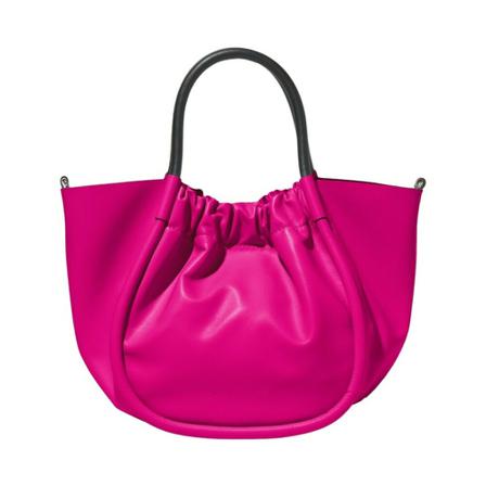 Proenza Schouler, Small Ruched Crossbody Tote Roze, Dames, Maat:ONE Size,Zilver