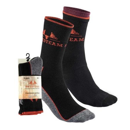 Swedteam Function 2-pack Men hiking socks Black 37/39