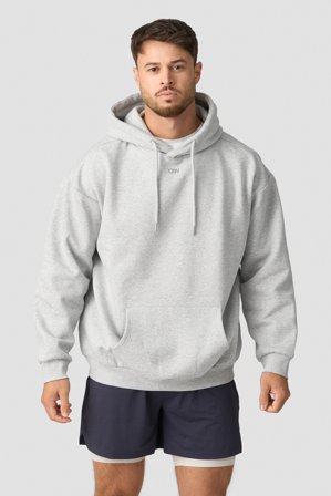 Everyday Relaxed Hoodie Light Grey Melange