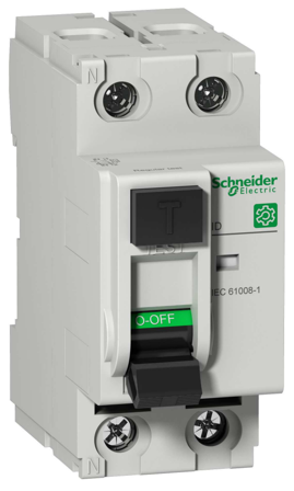 Schneider Electric Multi 9 ID Jordfeilbryter AC, 2-polet 40 A, 30 mA, Stikkontakter & kabler