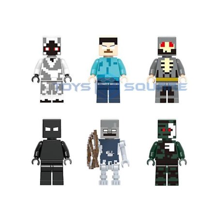 Herobrine Ghast Wither Steve With My World Action Figures Model Building Blocks Bricks Set Gifts Toys For Children