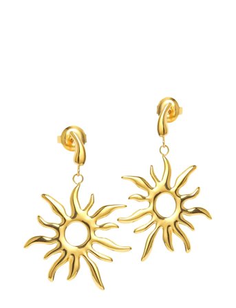 Sistie Sirena - Earrings Gold-Plated - Gold - ONE SIZE