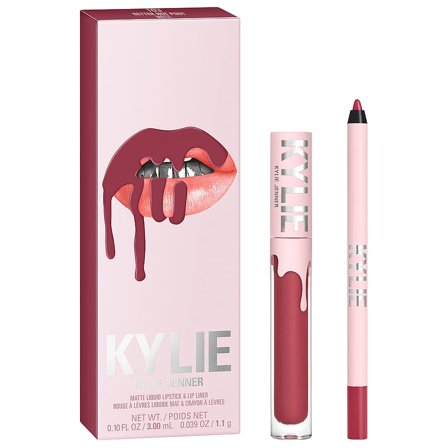 Kylie Cosmetics Matte Liquid Lipstick & Lip Liner 103 Better Not Pout, Makeup, Læber, Lipliner