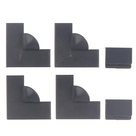 1 st fönsterhörn gjorda DIY magnetiska fönstertillbehör Gray