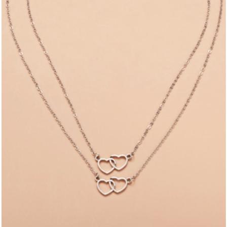 Dubbla Hjärtan Silver Parhalsband Design Nyhet Love Unika Silver