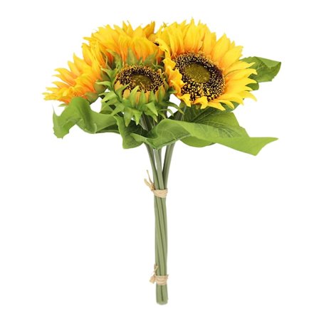 1 bundt kunstige solsikke buket arrangement, stor f