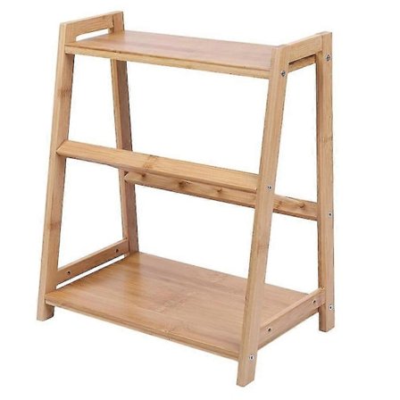 2-lags Bambus Oppbevaringshylle Kjøkken Krydderhylle Stativ Krydderhylle Skrivebordsorganisator Hylle Hjem Ki