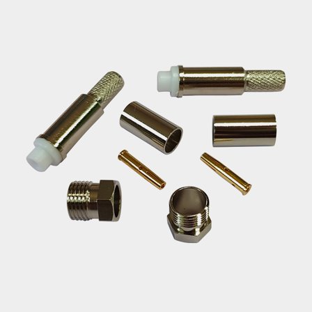 FME-kontakt hona 1852-Marine, till Ø6 mm koaxialkabel (RG58), crimp, 2-pack