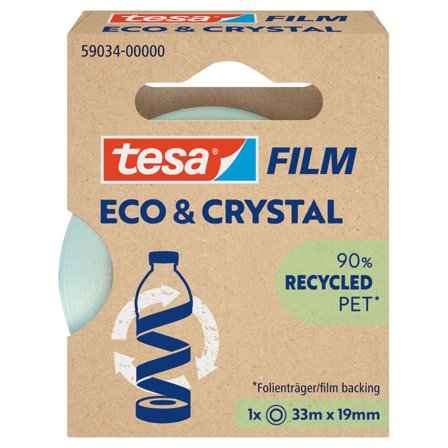 TESA Dokumenttejp Eco & Crystal 19mmx33m - Lyreco - Kontorsmaterial - Tejp lim och häftmassa - Tejp - Kontor