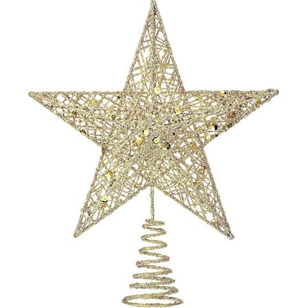 Juletre Stjernehatt Juletre Stjernehatt Juledekorasjoner Stjernehatt, champagne gull
