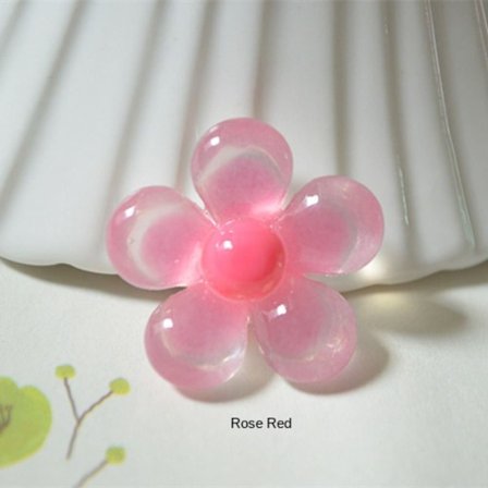 20 Stk Resin Finger Ringe Finger Ringe ROSE RED