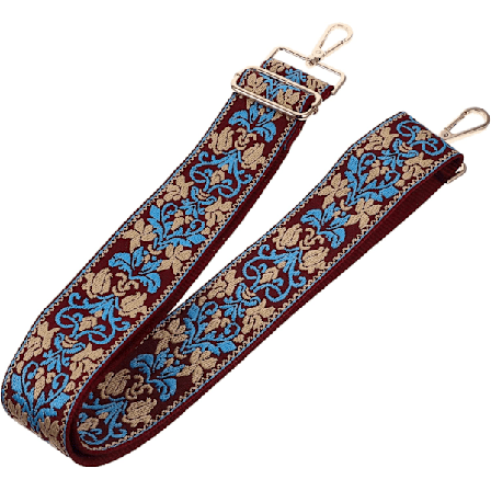 Etnisk Broderet Taskerem Justerbar Skulderrem til Kvinder Crossbody Taske Taske
