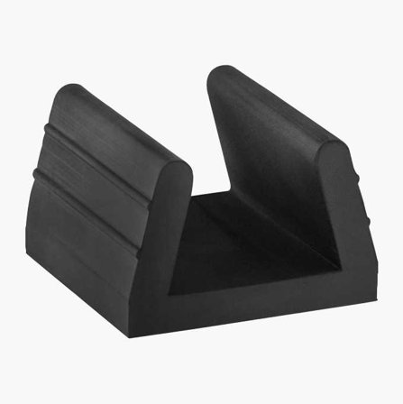 Biltema - Gummibjelkesko 10 mm for Gulv, Vegg og Tak, Lyddempende og Vibrasjonsreduserende, Tåler opptil 700 kg