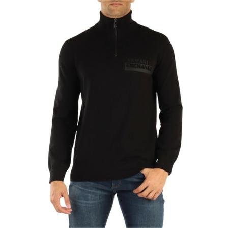 Armani Exchange Turtlenecks Sort, Herre Rullekraver