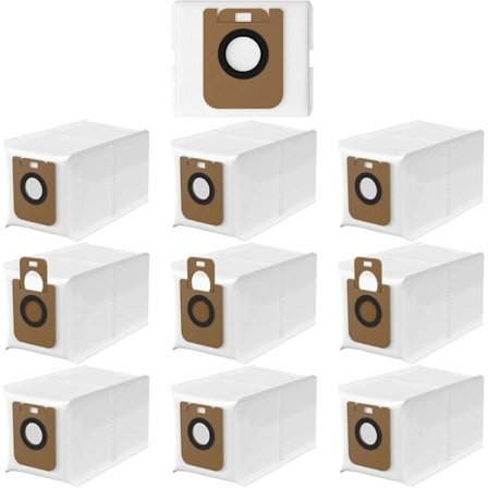 10 stk. støvsugerposer for Dreame D10 Plus/Dreame D10s Plus robotstøvsuger, støvsugerpose-tilbehørssett kompatibelt med Dreame D10/D10s Plus