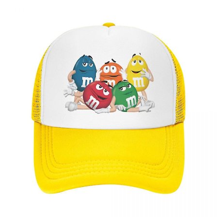 Personliga M&m's Choklad Baseball Cap Utomhus Herr Dam Justerbar Rolig Godis Meme Trucker Hat Vår (FMY)