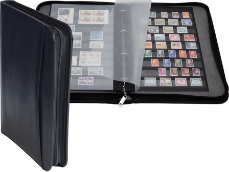 Leuchtturm Ringbindsmappe KURT til GRANDE lommer - Sort