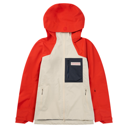 Amundsen Mountain Airy Shell Jacket Alert Red/ Oatmeal