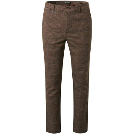 No Excess Pants check stretch fog , Grijs , Heren , Maat: 3XL