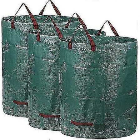 3* 300l Jätepussit (k84 cm, L67 cm), Suuri Jätepussi S:llä, Roskapussit Raskaan Käyttöön