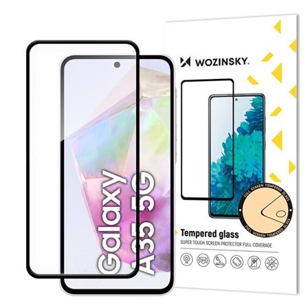 Wozinsky Fullt limt herdet glass for Samsung Galaxy A35 med svart ramme