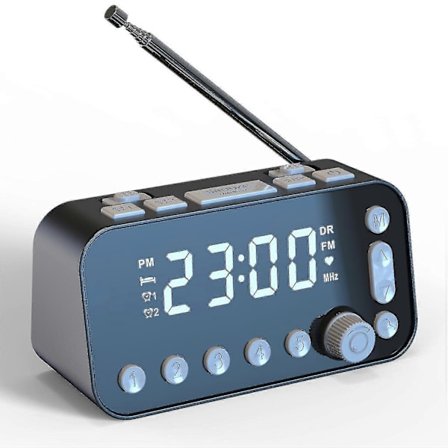 Digital Vekkerklokkeradio, dab-a1 Dab Fm Digital Vekkerklokke, dobbel Usb-radio med ladeport