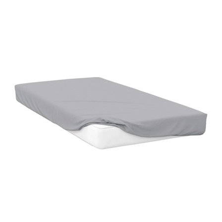 Belledorm Sateen Extra Deep Fitted Sheet Single Platinum Grey