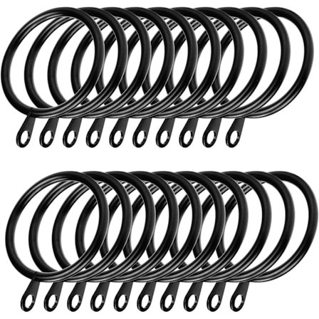 60 stk Gardinringe, Gardinringe og Stænger, 38 mm Indvendig Diameter