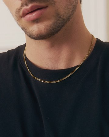 Edblad Sam Necklace Guldig Smycken Kille - Kids Brand Store