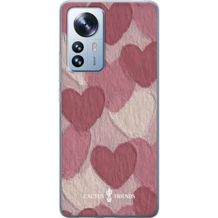 Yhteensopiva Puhelinkuori Xiaomi Xiaomi 12 Pro Cactus and Friends - Blush Paper Hearts