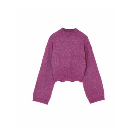 Silvian Heach Round-neck Strik Lilla, Dame Striktrøjer