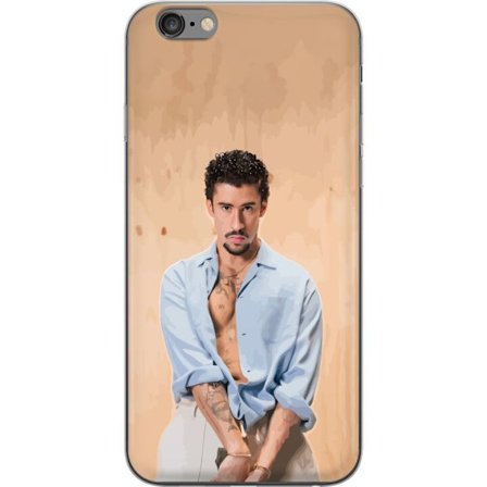 Yhteensopiva Puhelinkuori Apple iPhone 6 Plus Bad Bunny Super Bowl-inspiroima grafiikka, jossa NFL-trofe ja San Franciscon silta urheilusuunnittelussa