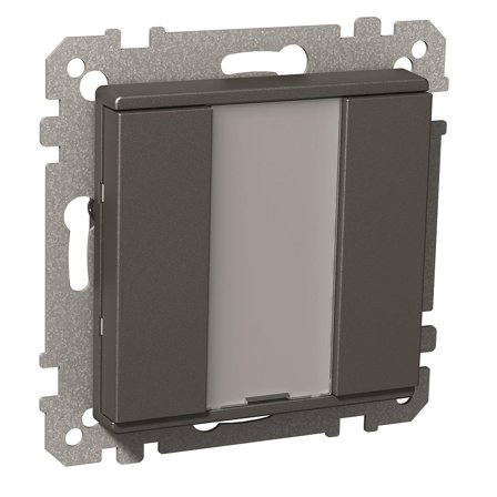 Schneider Electric Exxact KNX Trykknapp 2 kanaler Antrasitt, Strømbrytere & vegguttak