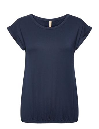 Sc-Marica T-shirts & Tops Short-sleeved Navy Soyaconcept