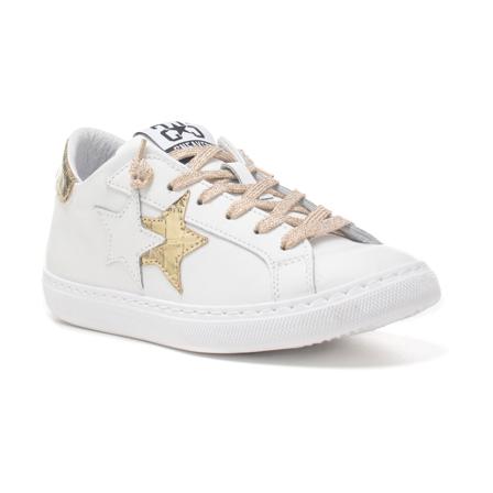 2Star low laminated sneakers Hvid, Dame, Størrelse: 36 EU