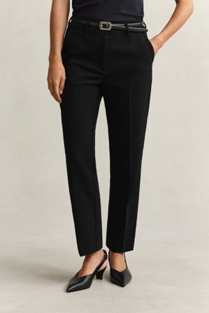 GANT Damen Slim Fit Slacks (40) Schwarz