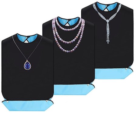 3 Pakke Voksen Smekker for Eldre Vaskbare, Matesmekke for Voksne