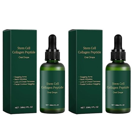 Anti-rynke stamcelle kollagen peptid dråper - Hydrolysert flytende kollagen for oppstramming av huden og reduksjon av rynker