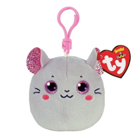 TY Squishy Beanies Clip Catnip, Mus