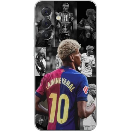 Kompatibel Mobilcover til Samsung Galaxy A37 Yamal FC Barcelona fodbold stigende stjerne 2025