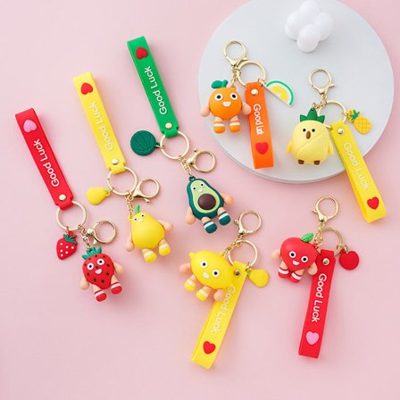 7 stk Søte Nøkkelringgaver - Ryggsekk-Smykker Tegneseriegutt Jente A, ZQKLA