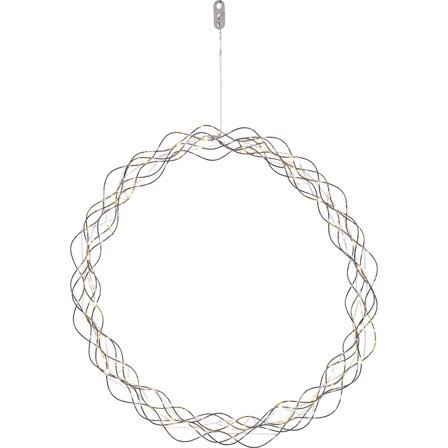 Star Trading - Dekorasjonsfigur Krans Curly 690-97-1 Krom