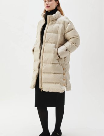 BUSNEL Farida Down Coat - Beige - 38