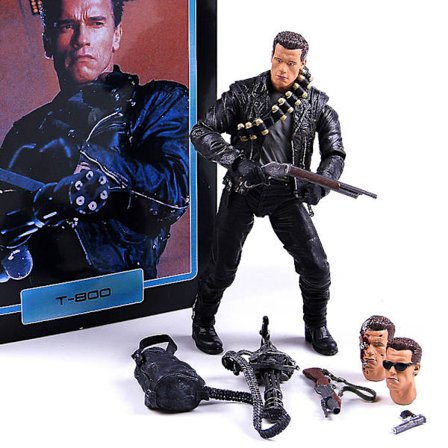 Terminator Figur Leksak Samling Modell För Anime Fans Framtida Krigare T800 Skelett T2 Arnold Rörlig Samling Modell